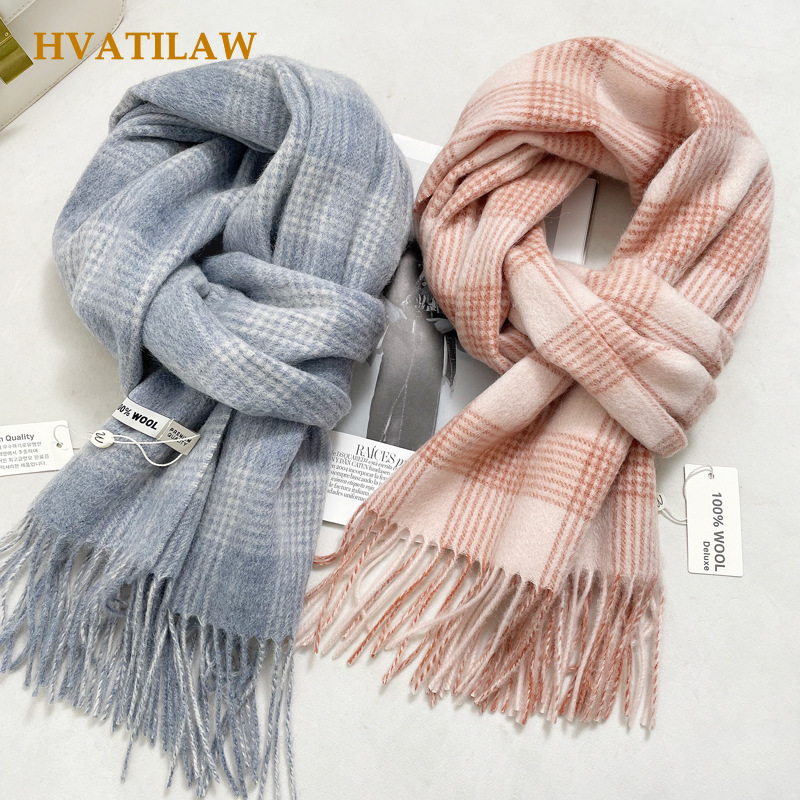 Men Accessories For Travel - Syal Wol Murni 100% Hangat untuk