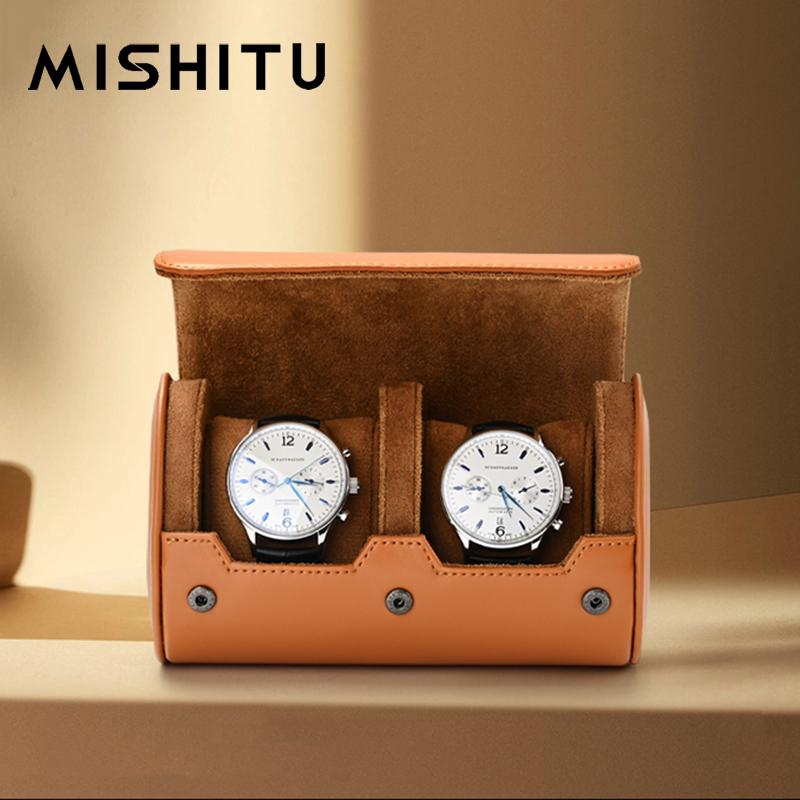 Men Accessories Gift Box - MISHITU 1/2/3-Slot Tas Travel Gulungan Penyimpanan
