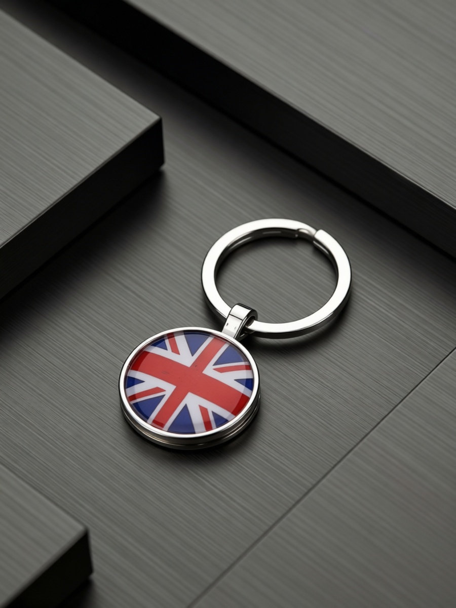 Men'S Accessories London - Gantungan Kunci Bendera Pria Cincin London