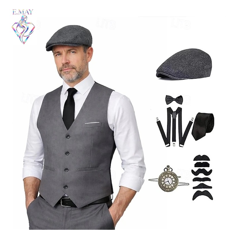 Medieval Men'S Accessories - Kostum Pria Ukuran Besar Era 1920-an,