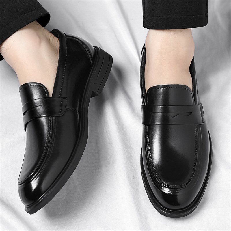 Men Accessories Elegant - Sepatu Loafer Kulit Formal Pria Gaya