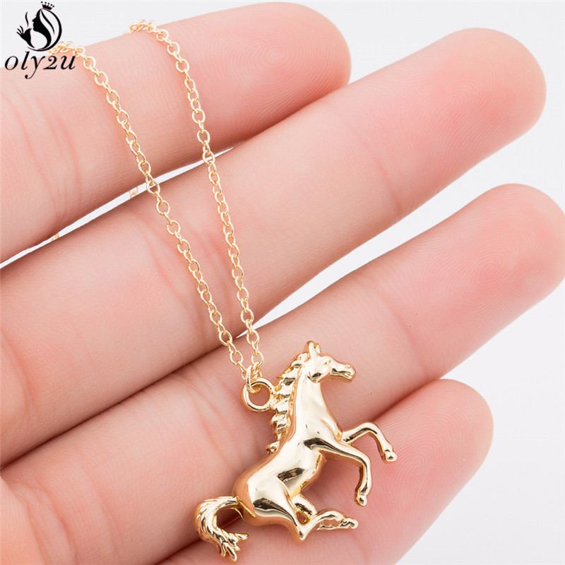 Men'S Accessories Best - Oly2u Personalisasi Kalung Liontin Kuda Balap