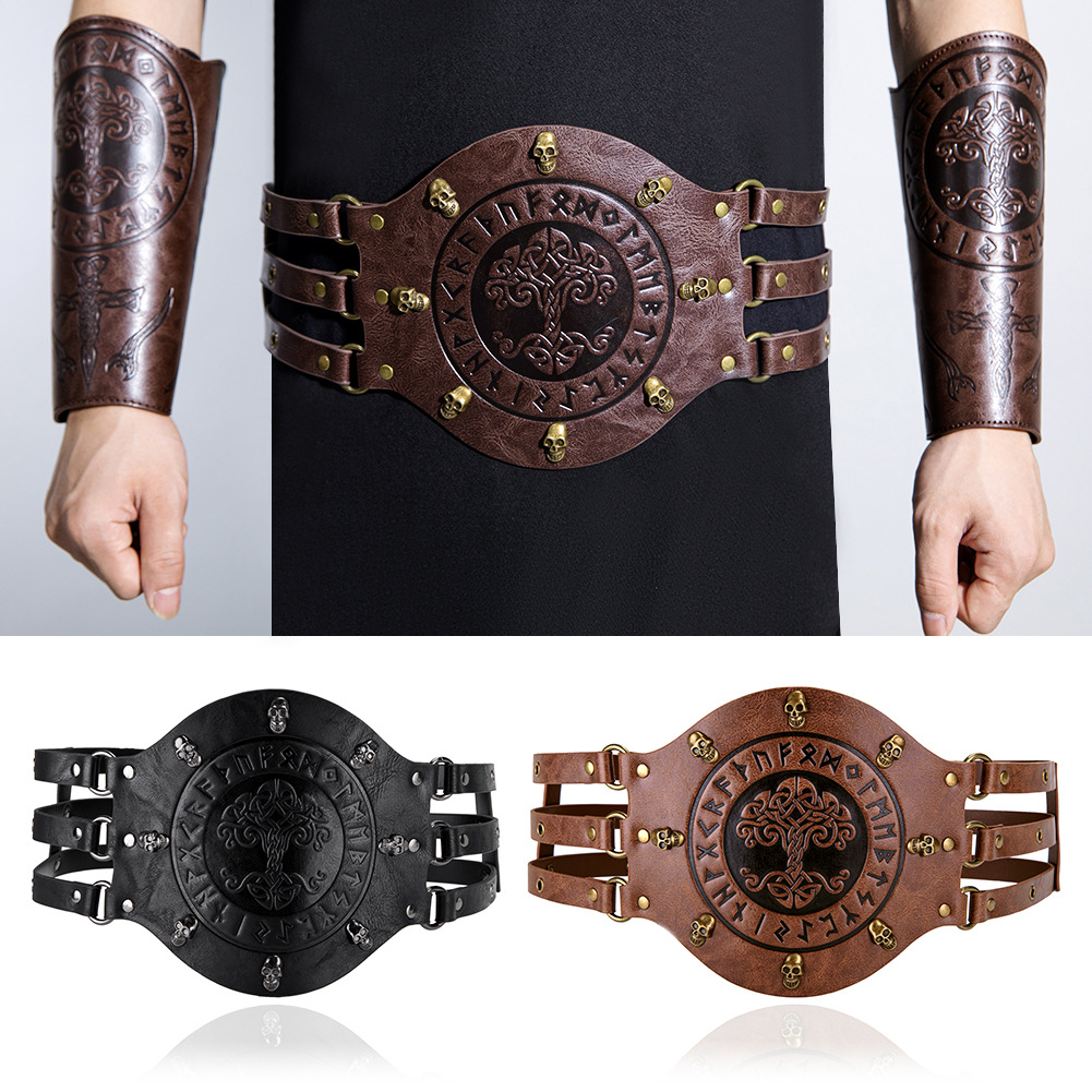 Medieval Men'S Accessories - Sabuk korset lebar abad pertengahan, kostum
