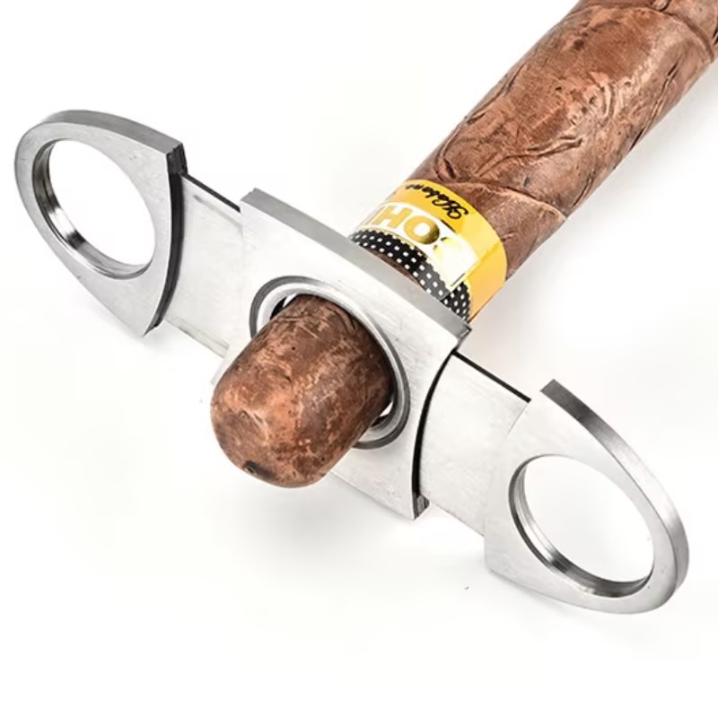 Cigar Cutter Set - Gunting cerutu Stainless Steel pemotong logam