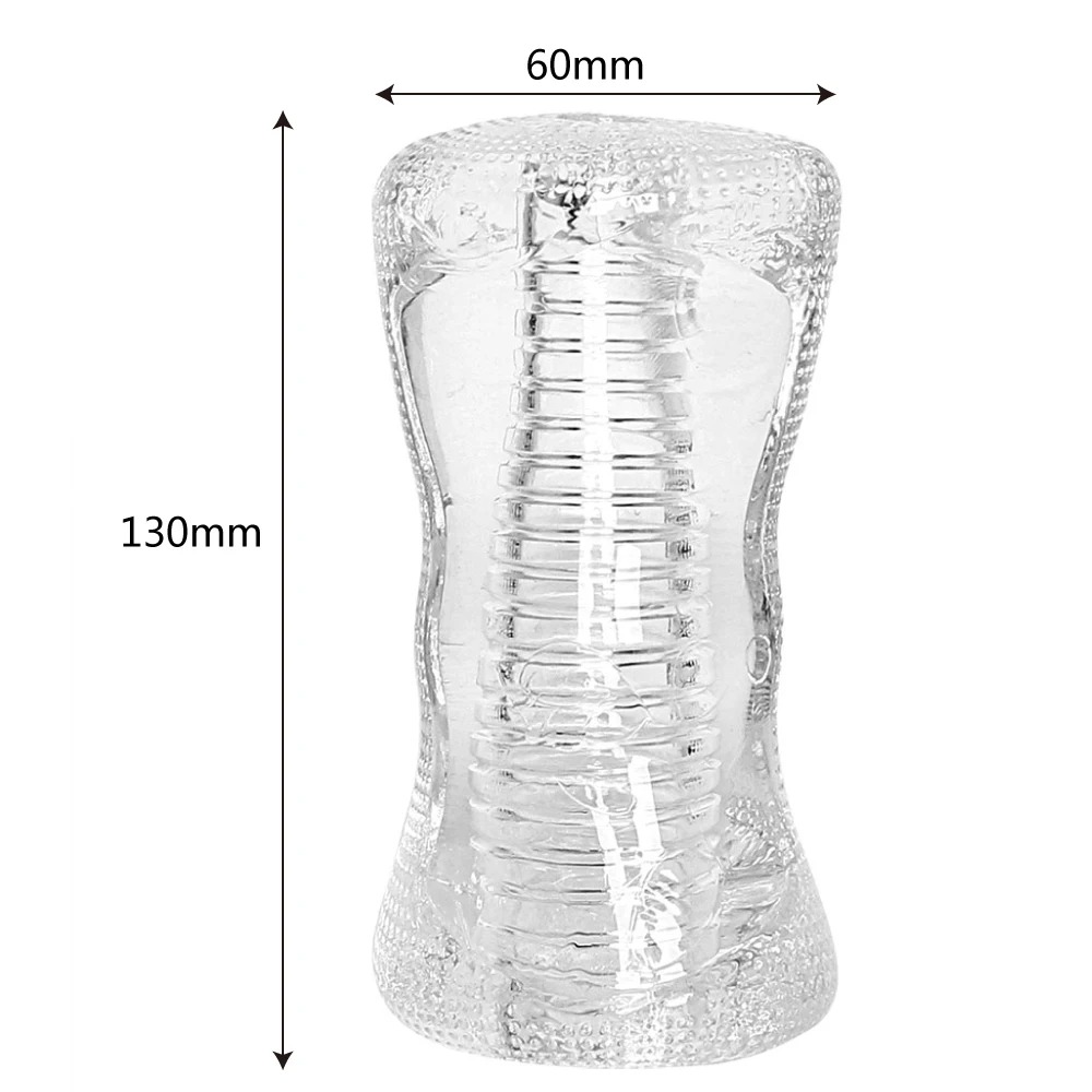 Men'S Vegan Accessories - Masturbator Pria 13cm Transparan Jelly Vagina