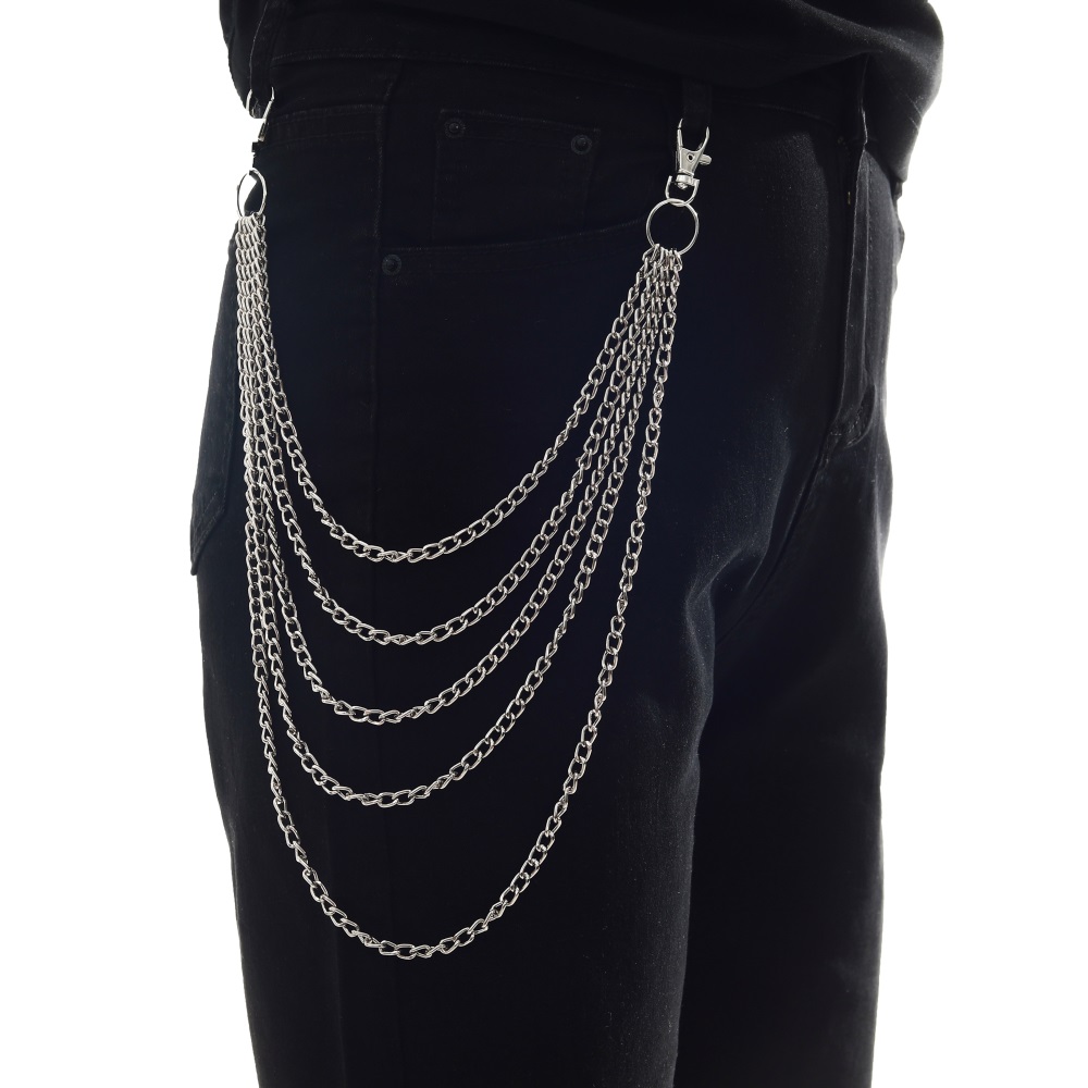 Men Accessories Aesthetic - Rantai Punk Di Celana Jeans Wanita