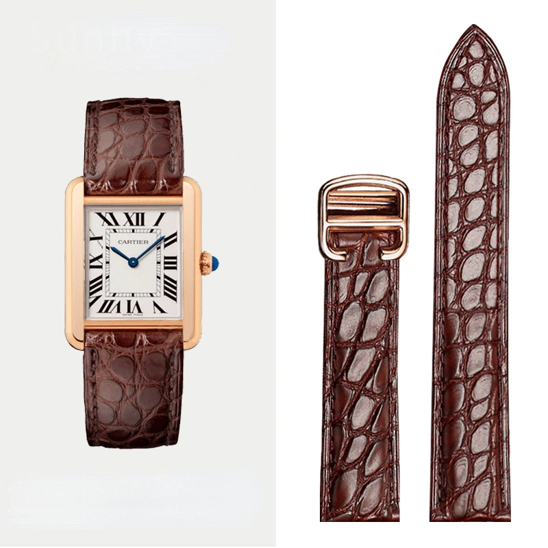 Men'S Accessories London - Tali jam kulit asli untuk Cartier