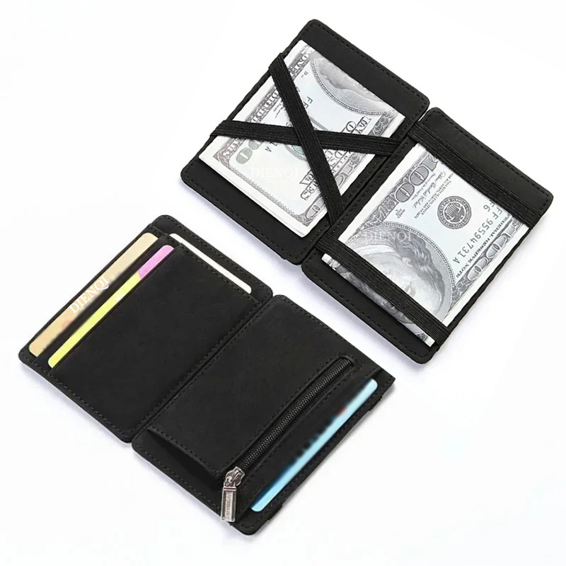 Dompet Ajaib Kulit PU Pria, Te - Bifold Leather Wallet ulasan dan harga