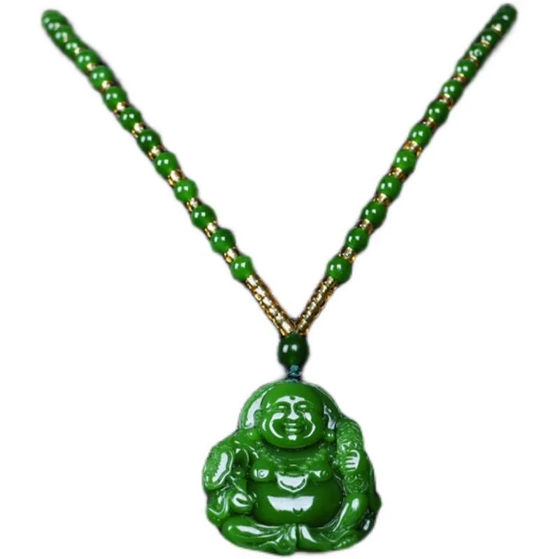 Cina Green Jade Maitreya Buddh - Men'S Vegan Accessories ulasan dan harga