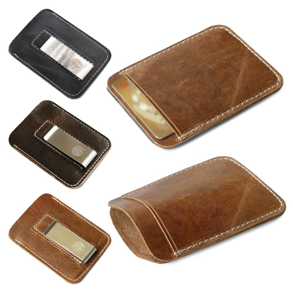 Penjepit Uang Kulit Asli Tipis - Money Clip Slim ulasan dan harga