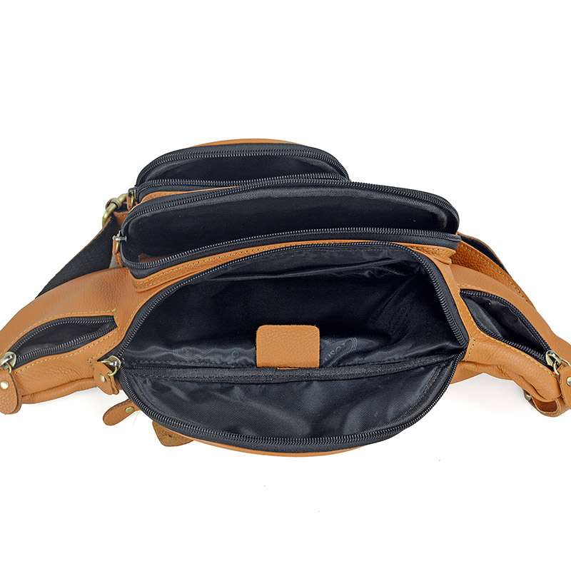 Tas pinggang kulit asli pria,  - Men Accessories For Travel ulasan dan harga