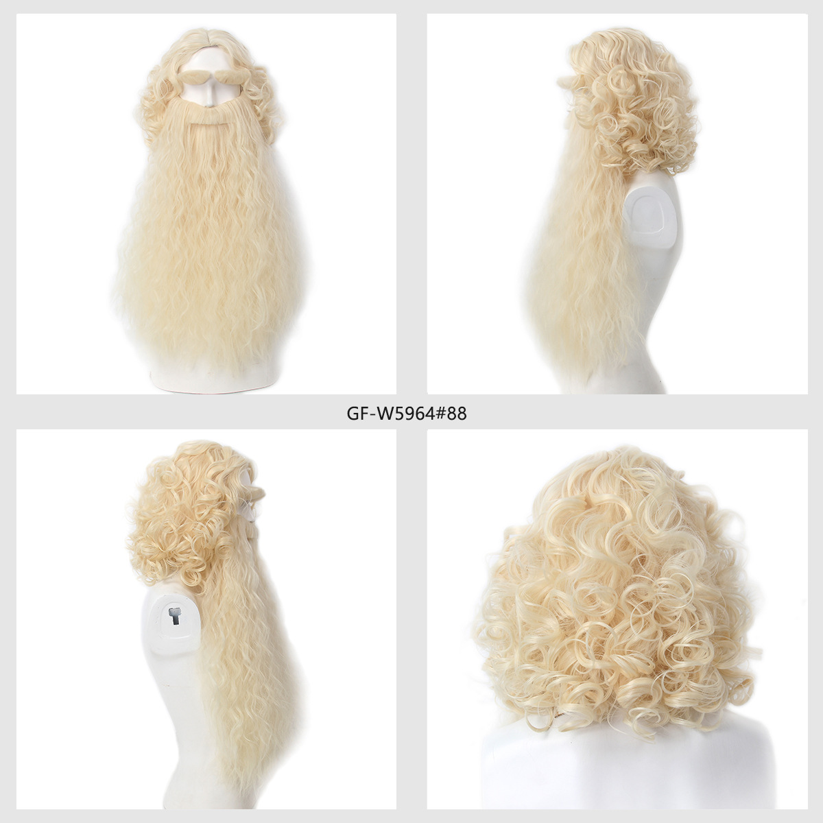 Wig Rambut Santa Klaus Natal + - Men'S Accessories For Christmas ulasan dan harga