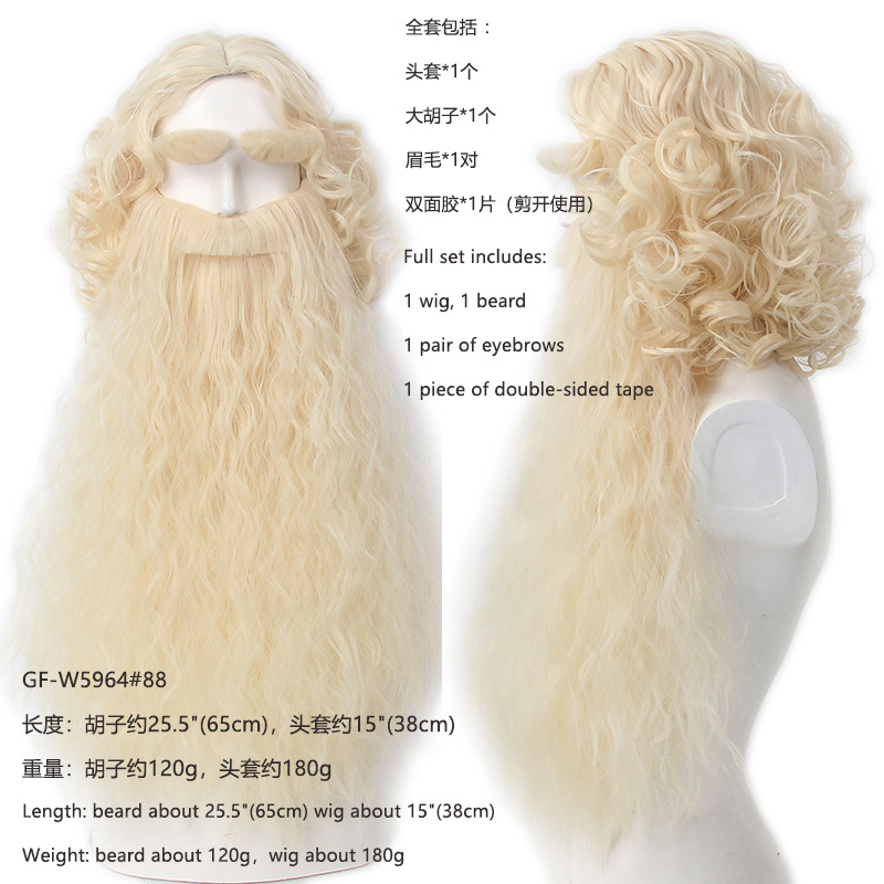 Wig Rambut Santa Klaus Natal + - Men'S Accessories For Christmas ulasan dan harga