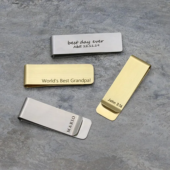 Penjepit Uang Personalisasi Ha - Money Clip Slim ulasan dan harga