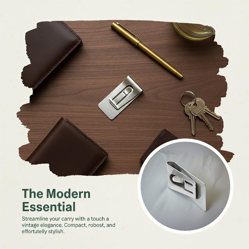 Penjepit Uang Pria dari Baja A - Money Clip Slim ulasan dan harga