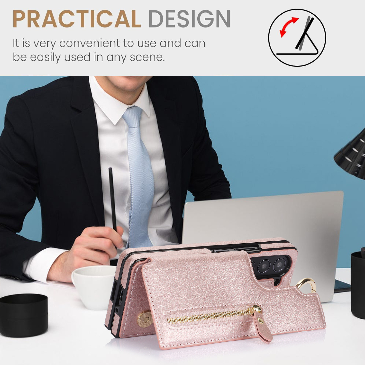 Dompet Kulit Beritsleting Untu - Bifold Leather Wallet ulasan dan harga