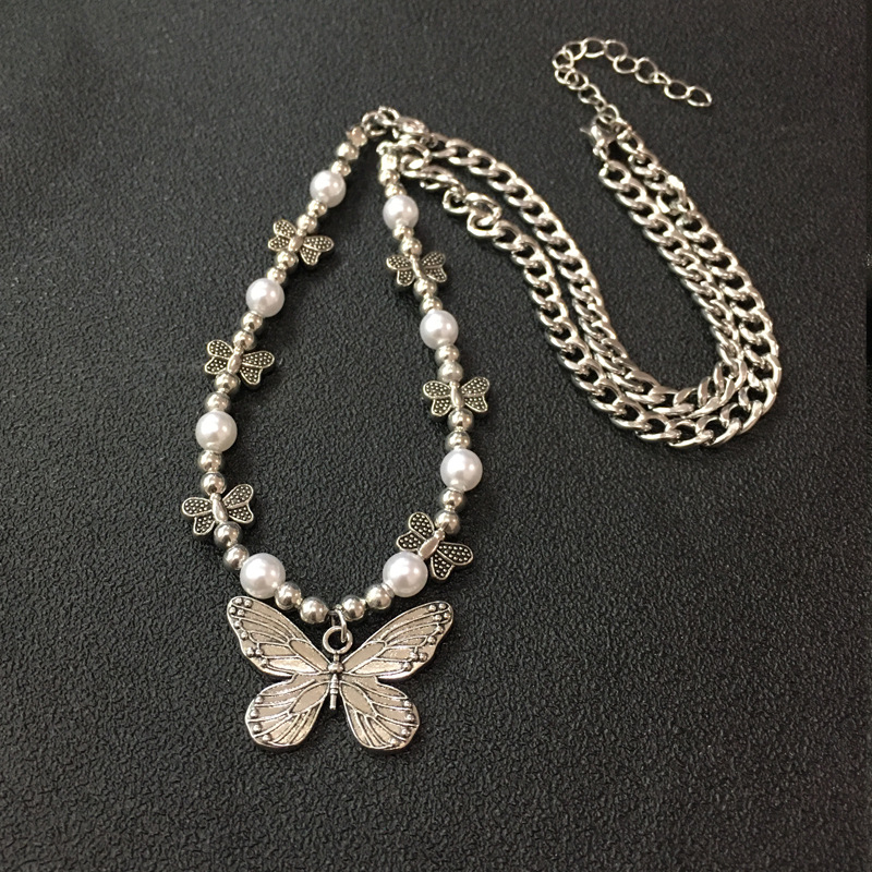 Kalung Liontin Kupu-kupu Gotik - Men Accessories Aesthetic ulasan dan harga