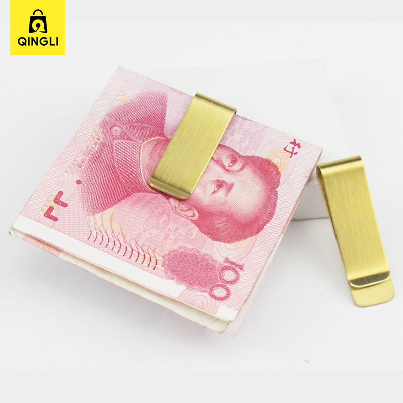 Klip uang logam disikat, dompe - Money Clip Slim ulasan dan harga
