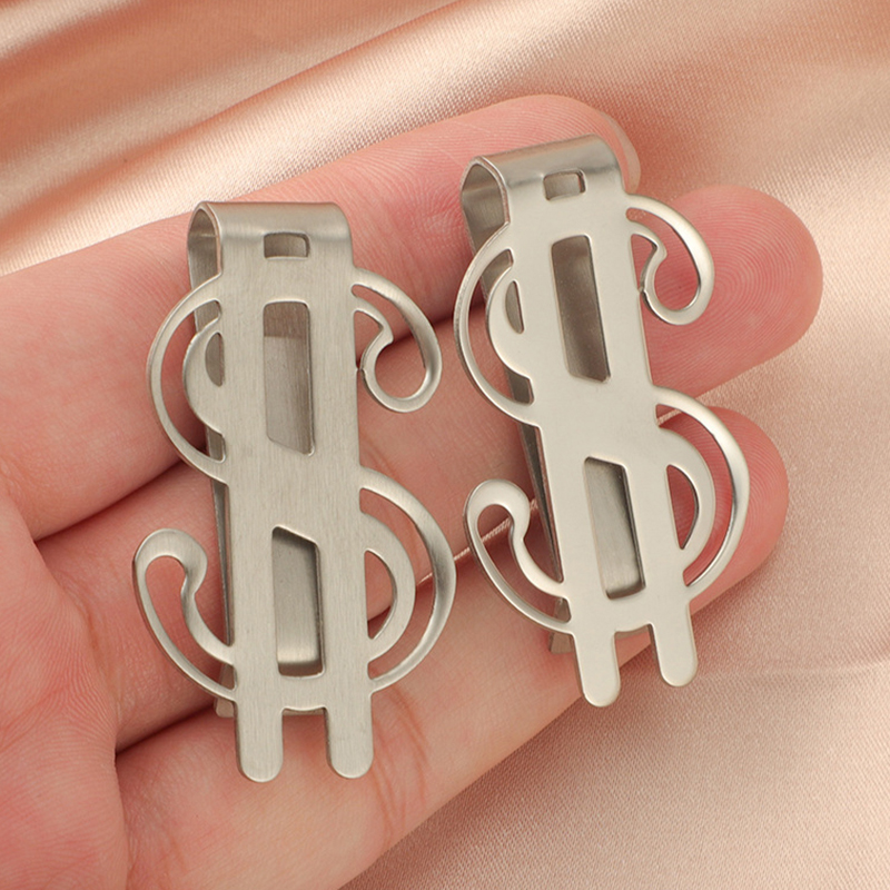 1 buah klip uang ramping baja  - Money Clip Slim ulasan dan harga