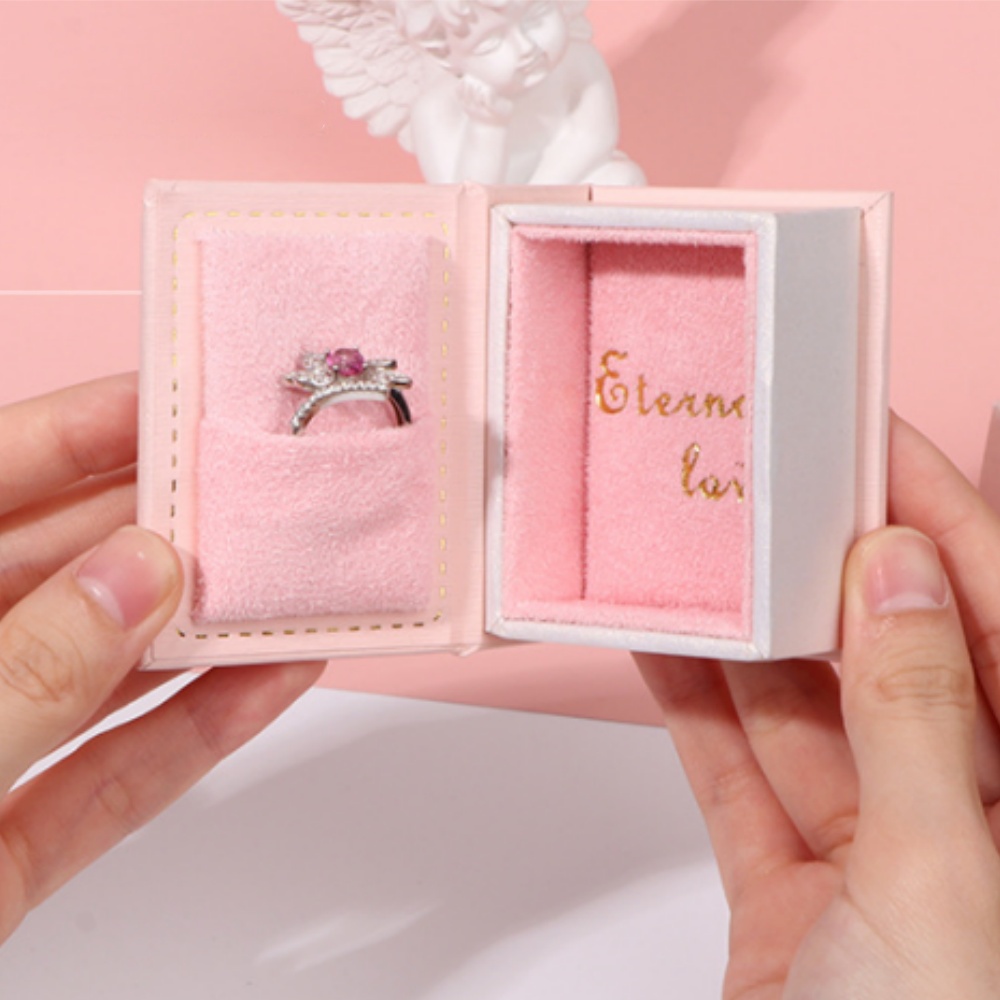 Mini Clamshell Book Ring Box u - Men Accessories Gift Box ulasan dan harga