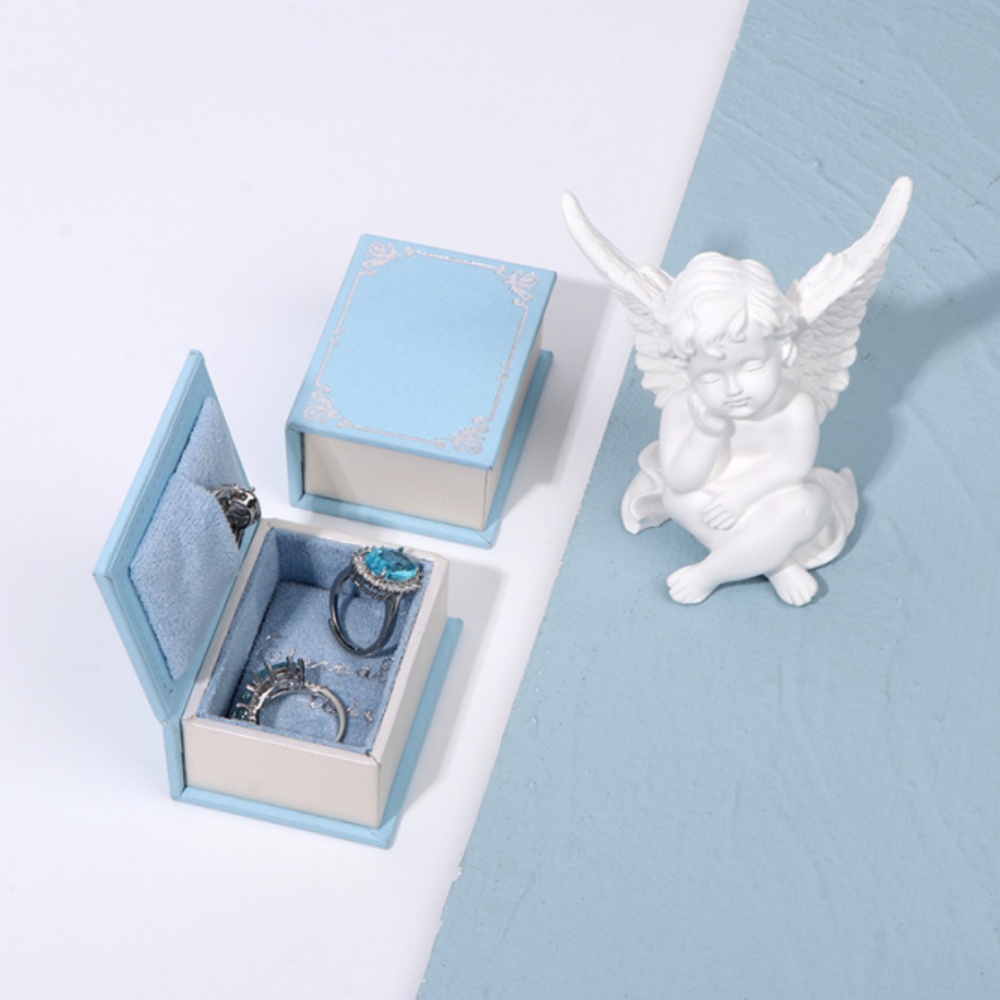 Mini Clamshell Book Ring Box u - Men Accessories Gift Box ulasan dan harga