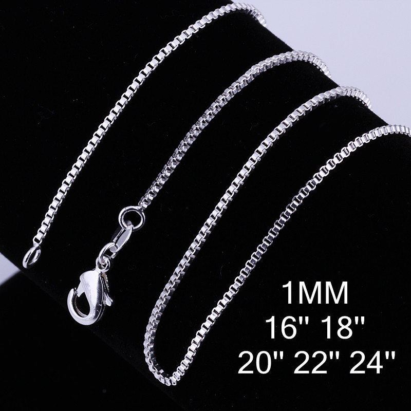 10 Buah 16-24 Inci 925 Perak M - Men Accessories Gift Box ulasan dan harga