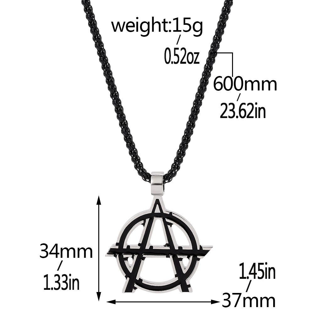 Kalung Logo Huruf A Simbol Fil - Men'S Accessories And Jewelry ulasan dan harga