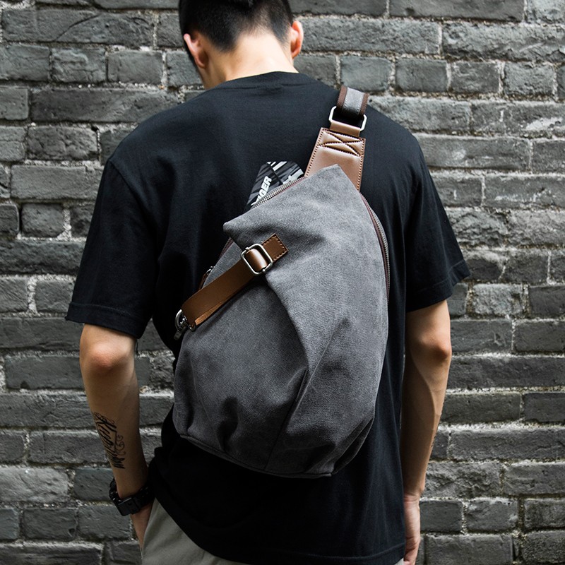 Tas Selempang Kanvas Retro Kap - Men Accessories For Travel ulasan dan harga