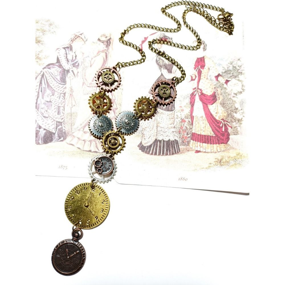 Liontin Gear Steampunk dari Pa - Men Accessories Aesthetic ulasan dan harga