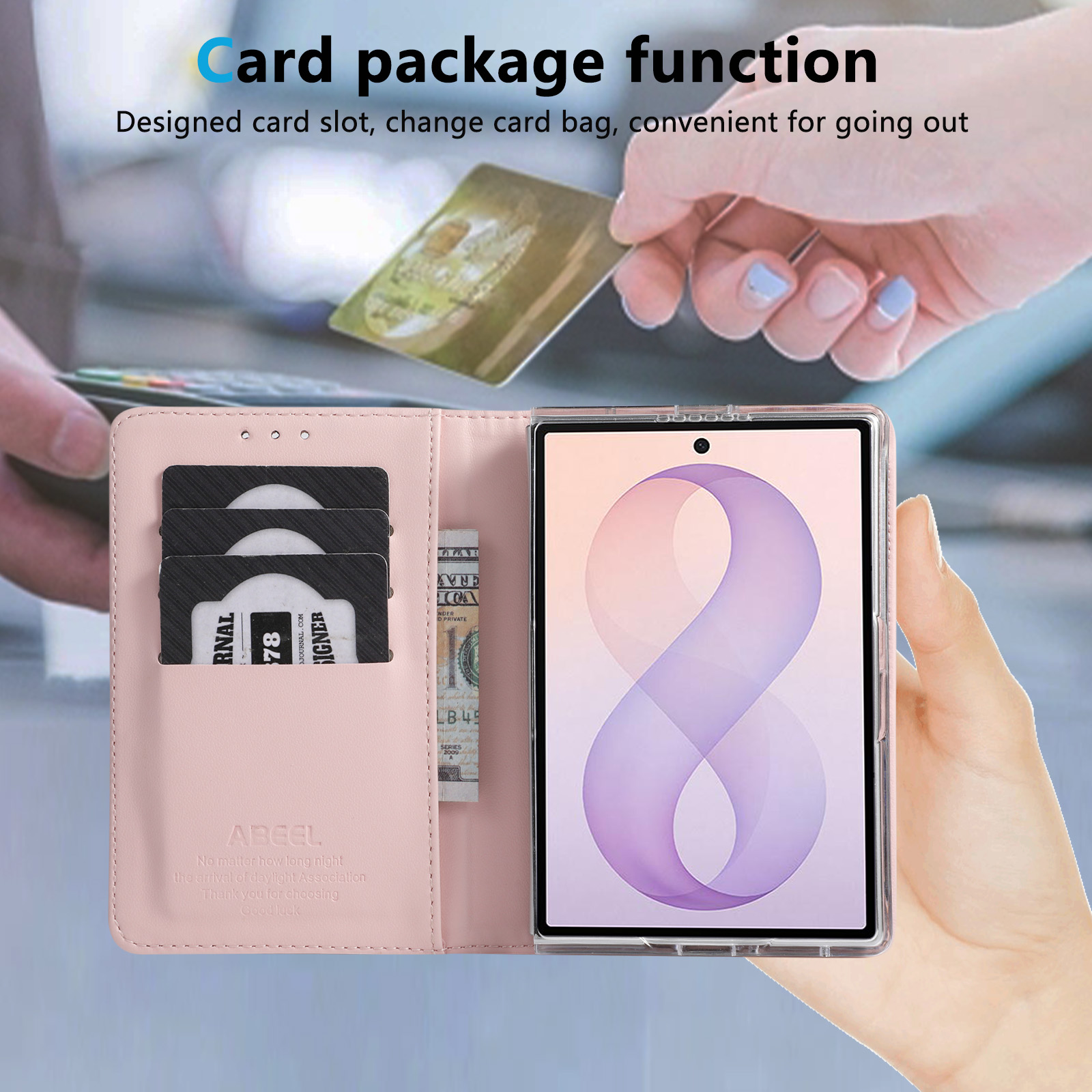 Flip Cards Solt Wallet Skin Fe - Bifold Leather Wallet ulasan dan harga