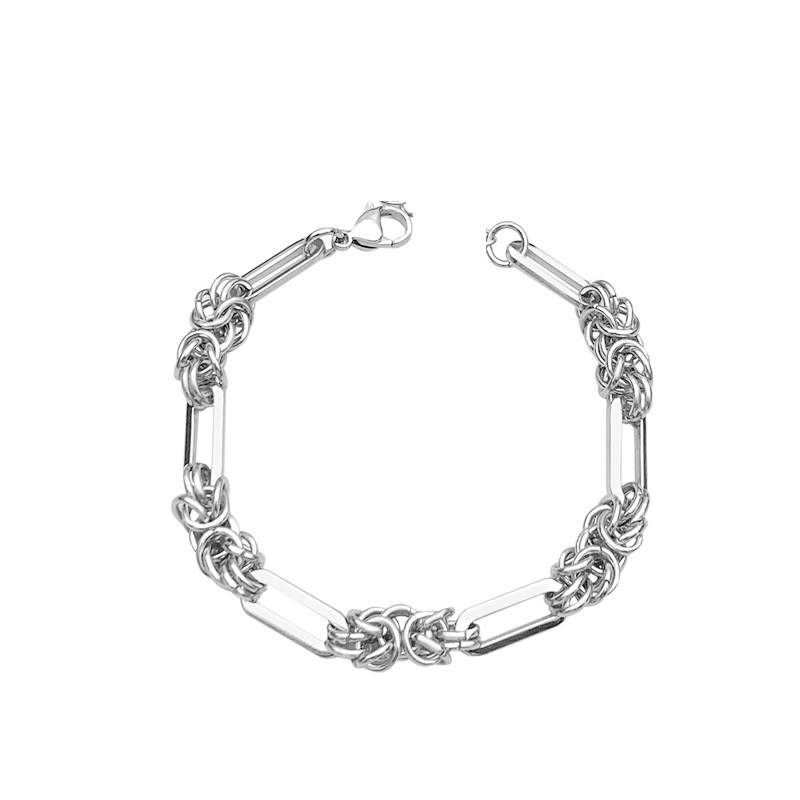 Gelang rantai besi tahan karat - Men Accessories Aesthetic ulasan dan harga