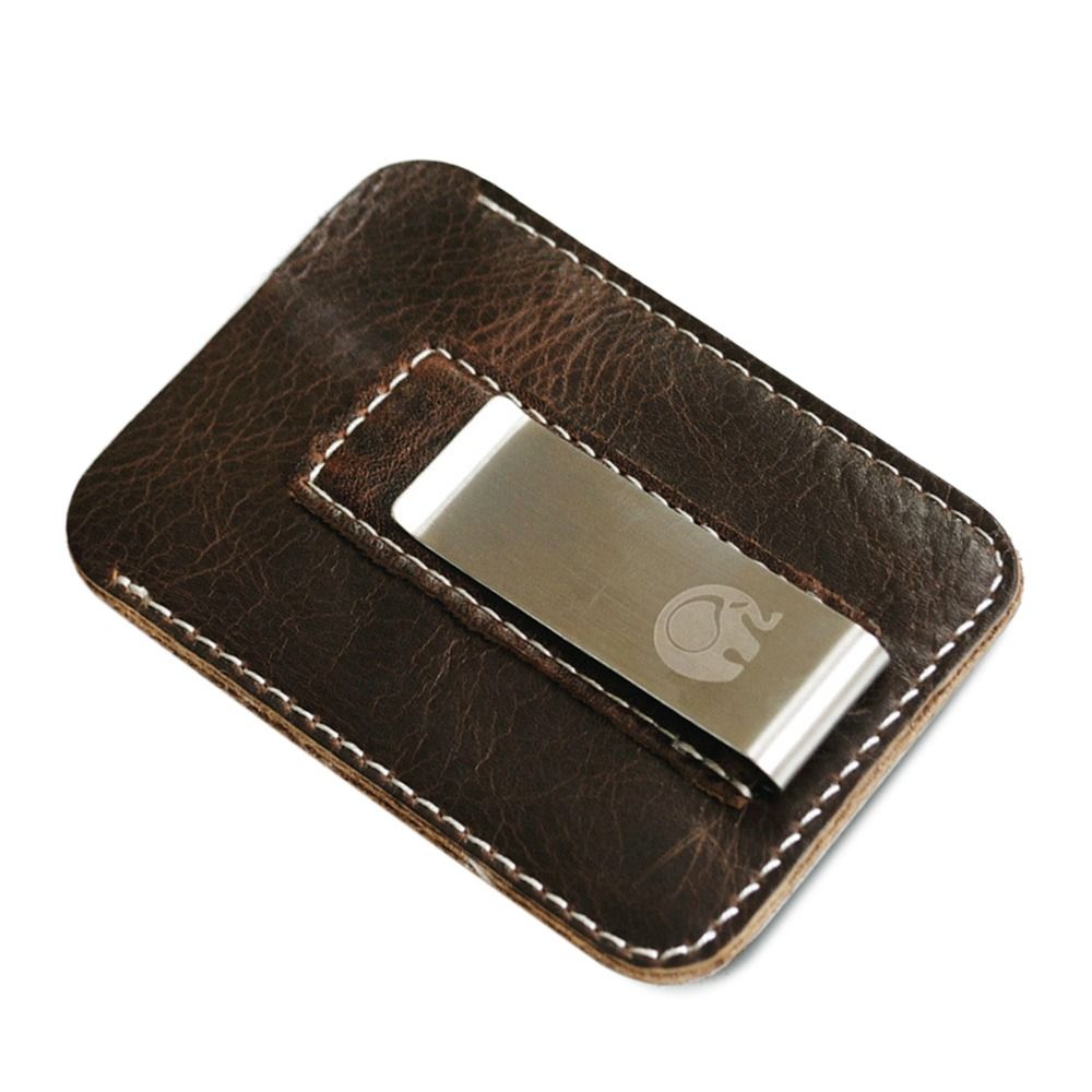 Penjepit Uang Kulit Asli Tipis - Money Clip Slim ulasan dan harga