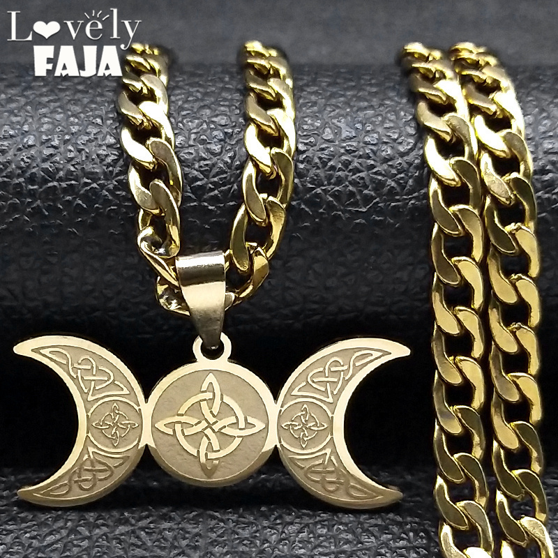 Wicca tiga bulan dewi bulan sa - Men Accessories Aesthetic ulasan dan harga