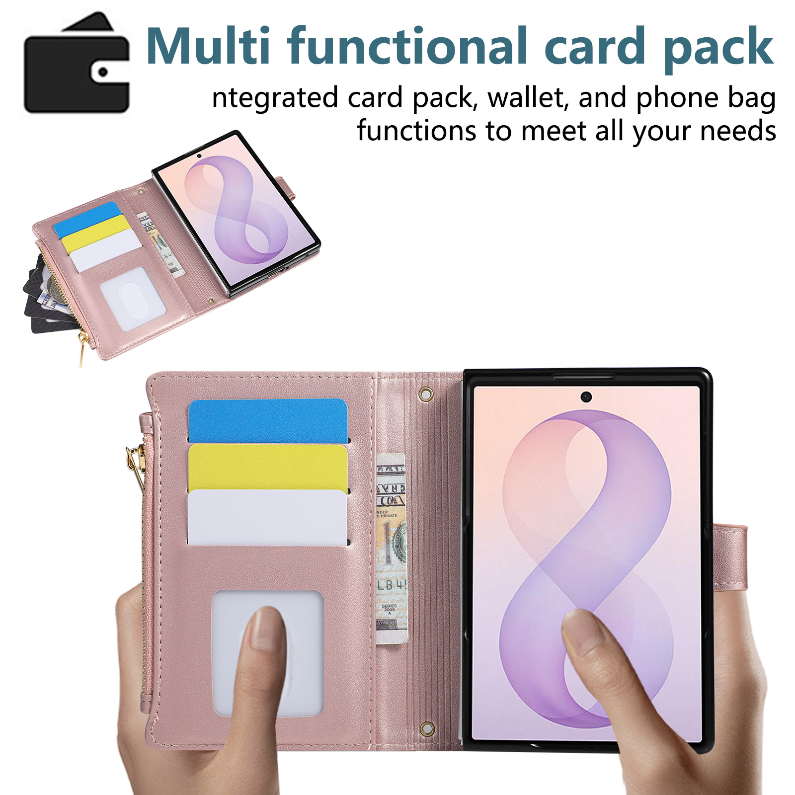 Casing Kulit Flip dengan Tali  - Bifold Leather Wallet ulasan dan harga