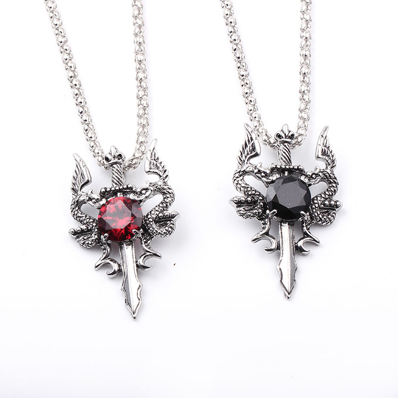 Kalung Salib Permata Hitam Nag - Men'S Accessories And Jewelry ulasan dan harga