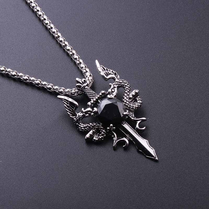 Kalung Salib Permata Hitam Nag - Men'S Accessories And Jewelry ulasan dan harga