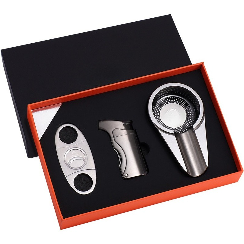 Set Hadiah Aksesoris Cerutu 3- - Cigar Cutter Set ulasan dan harga