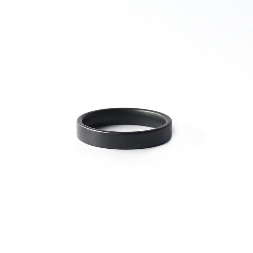 Cincin Keramik Hitam Matte 4Mm - Men Accessories Shop ulasan dan harga