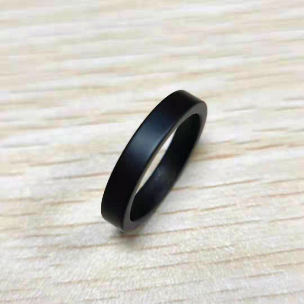 Cincin Keramik Hitam Matte 4Mm - Men Accessories Shop ulasan dan harga