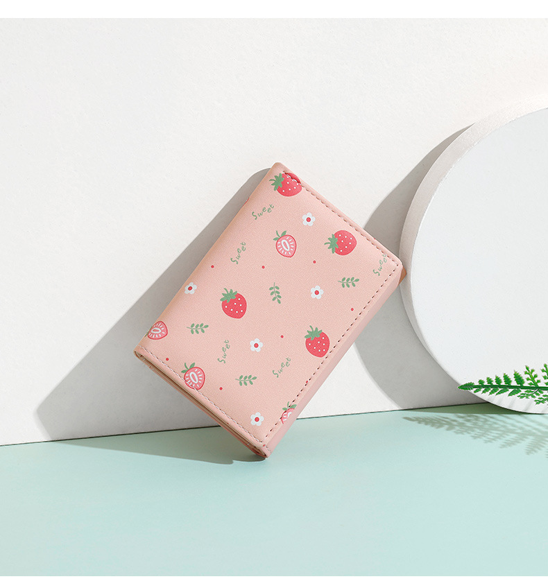 Dompet Wanita Lipat Tiga Lucu  - Bifold Leather Wallet ulasan dan harga